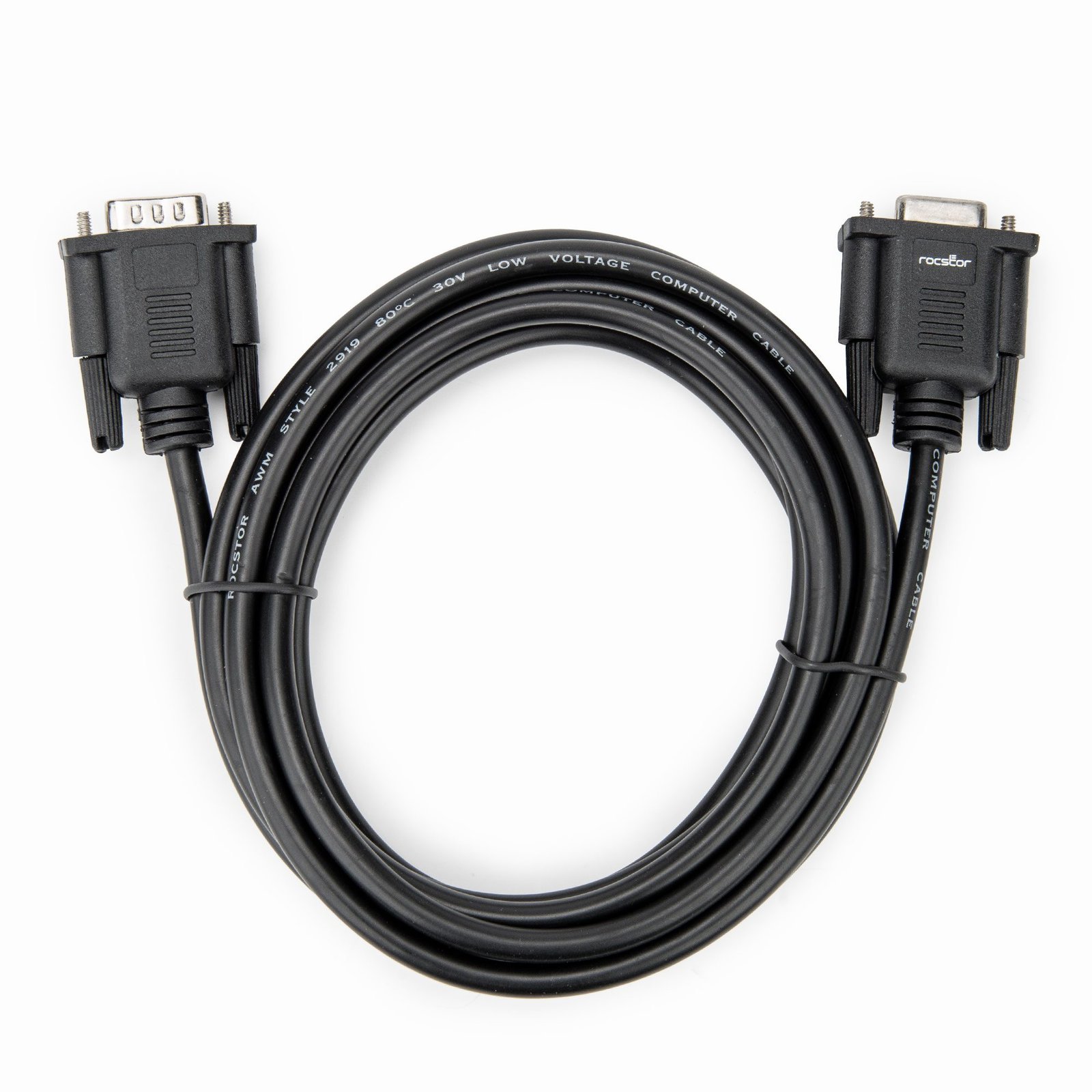 9.8ft (3m) RS232 Serial Null Modem Cable M/F, Crossover Serial Cable ...